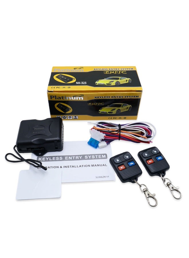 Platinum Pack of 2 Universal Remote Control NK323 Keyless Entry Systems | Car Door Lock/Unlock, and Trunk Release - Image 1